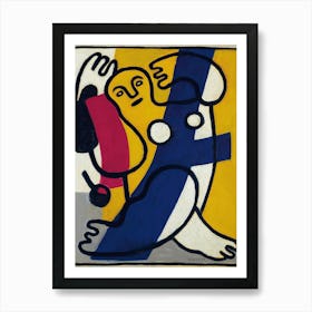 Fernand Léger Danseuse En Jaune Et Bleu (1943) Art Print