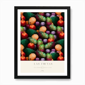 Las Frutas - Estampa Tropical Art Print