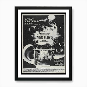 Pink Floyd At The Royal Festival Hall, London Poster 1960 Art Print