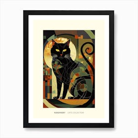 Kandinsky  Style Cats Collection Art Print