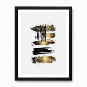 Abstract Brush Strokes 26 Poster