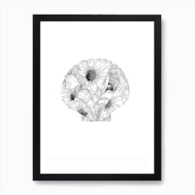 Salt And Surf   Flower Scallop Poster