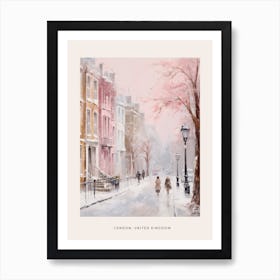 Dreamy Winter Painting Poster London United Kingdom 2 Art Print