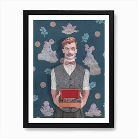 Vintage Painter Art Print