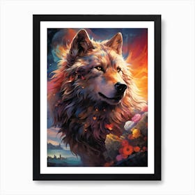 Wolf In The Sky 1 Art Print