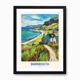 Barmouth Wales 10 Uk Travel Poster Art Print