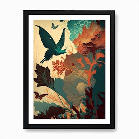 Flora And Fauna Art Print