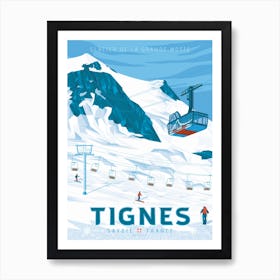 Tignes France Art Print