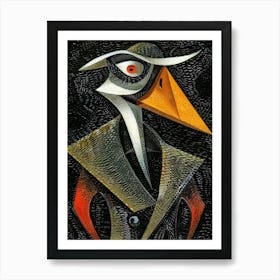 Bird In A Hat Art Print