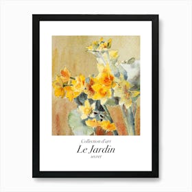 Le Jardin Secret Garden Daffodils Art Print