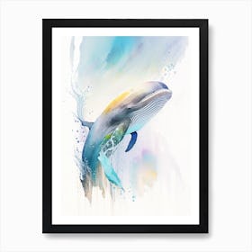 Cuvier S Beaked Whale Storybook Watercolour  (2) Art Print