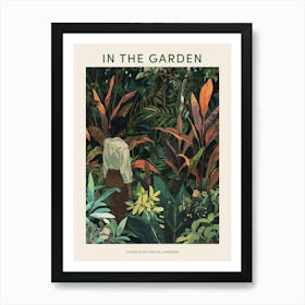 In The Garden Poster Dunedin Botanical Gardens 2 Art Print