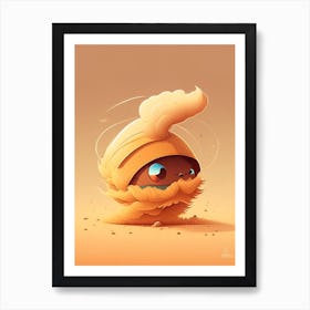 Dust Devil Kawaii Kids Space Art Print