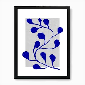 Blue Botanic No 5 Art Print