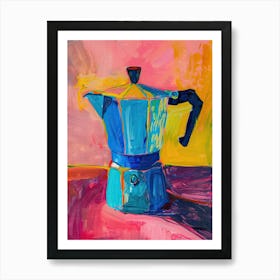 Italian Coffee Maximalist Colourful Art Print