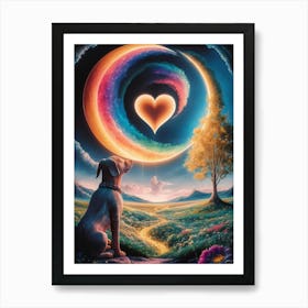 Heart Of The Moon Art Print