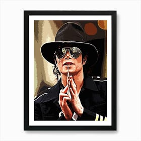 Michael Jackson king of pop 2 Art Print
