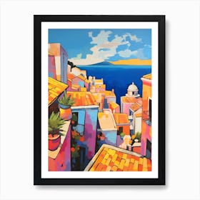 Dubrovnik Croatia 7 Fauvist Painting Art Print