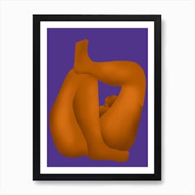 Sexy Woman in orange Art Print