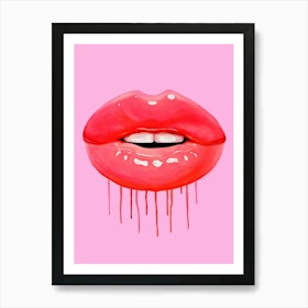 Hot Pink Color Art Print