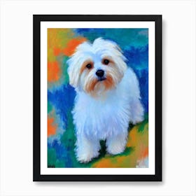 Coton De Tulear 2 Fauvist Style Dog Art Print