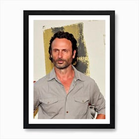 Andrew Lincoln Retro Collage Movies Art Print