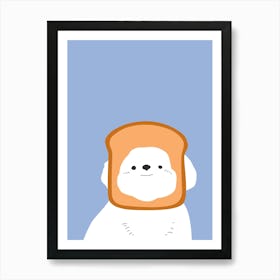 Toast Dog Poster Art Print