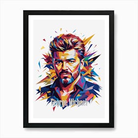 George Michael 02 Portrait Music Icon Style WPAP Pop Art Affiche