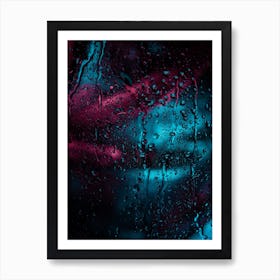 Rain on glass Art Print