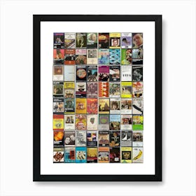 60s Music Print - Retro Cassette Covers Art Print