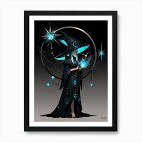 Witch Holding A Star 2 Art Print