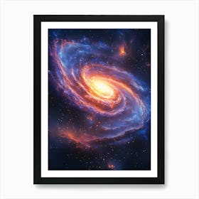 Spiral Galaxy In Space 1 Art Print