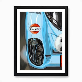 Car Porsche 917 Le Mans Gulf Art Print