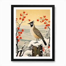 Bird Illustration Roadrunner 3 Art Print