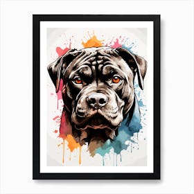 Cane Corso Face Art Print