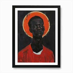 Man In Red 1 Art Print