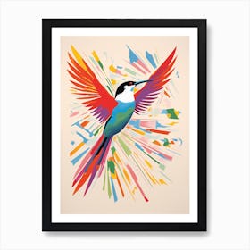 Colourful Bird Painting Common Tern 1 Art Print
