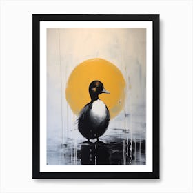 Miniamlist Duckling In The Sun Art Print