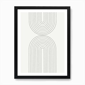 Arch and lines Art Print