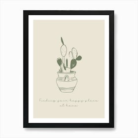 Finding Your Happy Place At Home Art Print