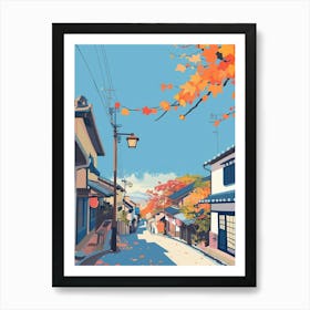 Shizuoka Japan 3 Colourful Illustration Art Print