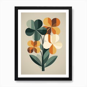 Abstract Flowers Art Print