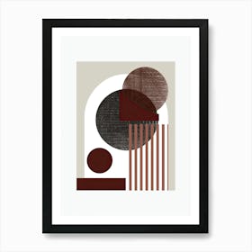 Helsinki Modern Curves Minimalist Bauhaus Art Print