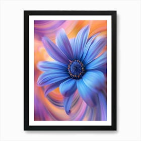 Blue Flower 5 Art Print