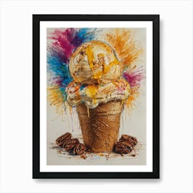 Ice Cream Cone 14 Art Print