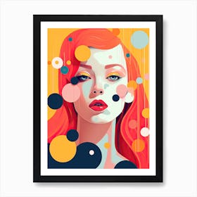 Abstract woman 6 Art Print