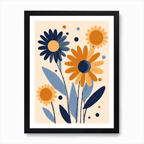 Abstract Flower Painting Art Print