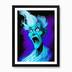 Blue Ghost (1) Art Print