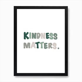 Woodland Kindnessmatters Art Print