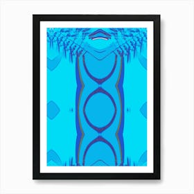 Abstract Blue Water Art Print